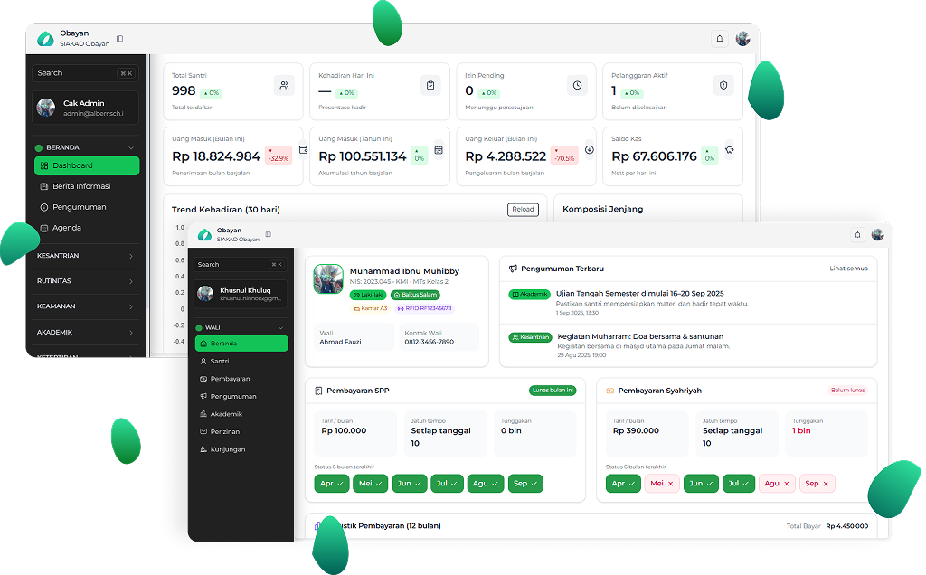 Obayan dashboard